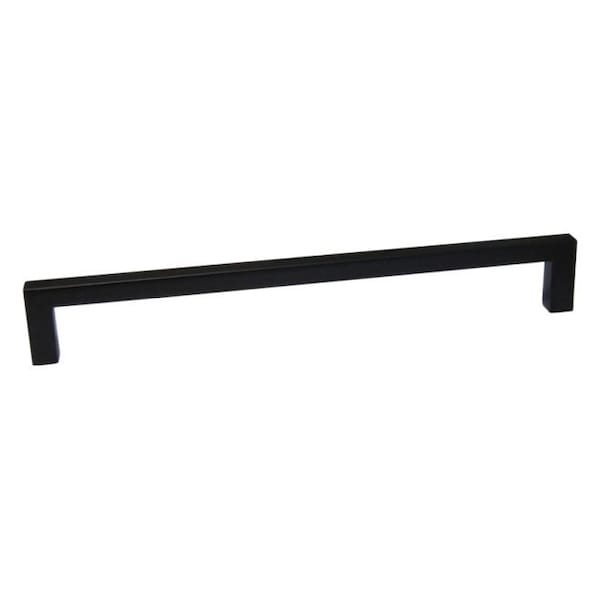 Crown 9" Modern Square Cabinet Pull with 8-4/5" Center to Center Matte Black Finish CHP87300BK - main